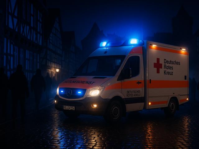 Rettungswagen in Altstadt