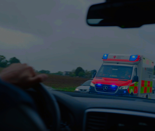 Rettungswagen von vorn